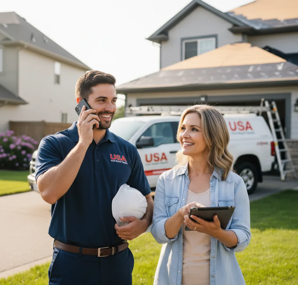 USA Roof Repair Experts customer support in Ellsworth